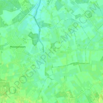 Heuvel topographic map, elevation, terrain