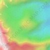 Bulu Porong topographic map, elevation, terrain