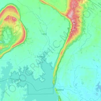 Ban Kho topographic map, elevation, terrain