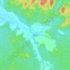 Manja topographic map, elevation, terrain