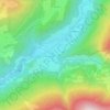 Les Moulins topographic map, elevation, terrain