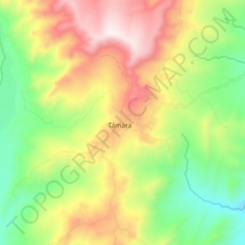 Tamara topographic map, elevation, terrain