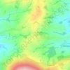 Bromdon topographic map, elevation, terrain