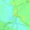 Barlby topographic map, elevation, terrain