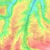 Hooley topographic map, elevation, terrain