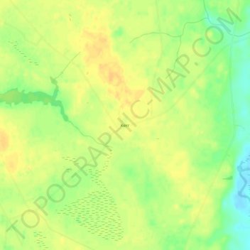 Kerr topographic map, elevation, terrain