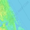 Cedar Island topographic map, elevation, terrain