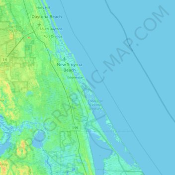 Cedar Island topographic map, elevation, terrain