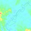 Muara Inu topographic map, elevation, terrain