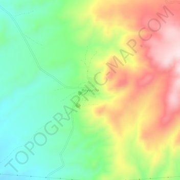 Beyyurdu topographic map, elevation, terrain