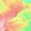 Mitspe Ramon topographic map, elevation, terrain