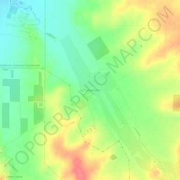 Urozhainoe topographic map, elevation, terrain