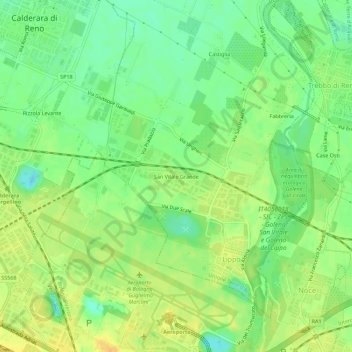 San Vitale Grande topographic map, elevation, terrain