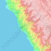 Provincia de Lima topographic map, elevation, terrain