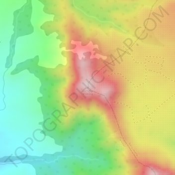 Gunung Andong topographic map, elevation, terrain