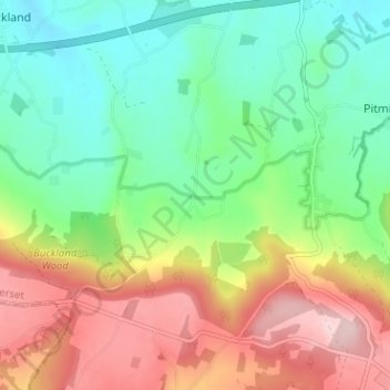 Lowton topographic map, elevation, terrain