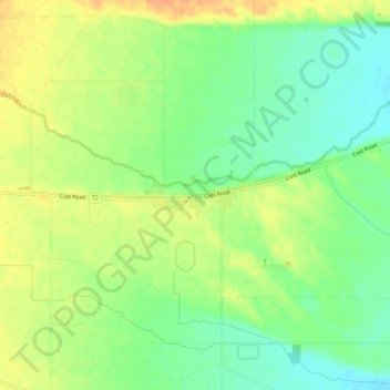Cust topographic map, elevation, terrain
