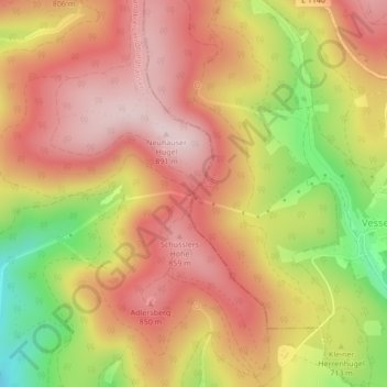 Potsdamer Platz topographic map, elevation, terrain