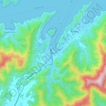 Picton topographic map, elevation, terrain