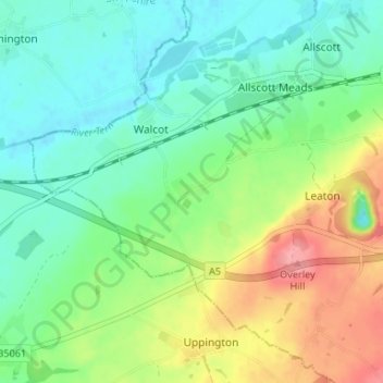 Charlton topographic map, elevation, terrain