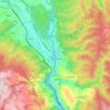 Kaçanik topographic map, elevation, terrain