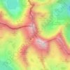 sedlo Váha topographic map, elevation, terrain