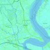 Nhà Bè topographic map, elevation, terrain