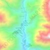 Phakding topographic map, elevation, terrain