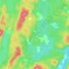 Inlet topographic map, elevation, terrain