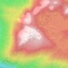 Snow Mountain topographic map, elevation, terrain