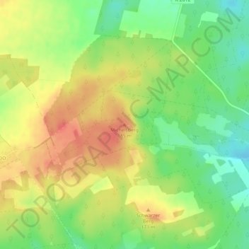 Michelsberg topographic map, elevation, terrain