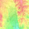 Wichita topographic map, elevation, terrain