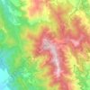 Kasauli topographic map, elevation, terrain