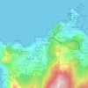 O Río Pequeno topographic map, elevation, terrain