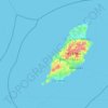 Saint Patrick's Isle topographic map, elevation, terrain