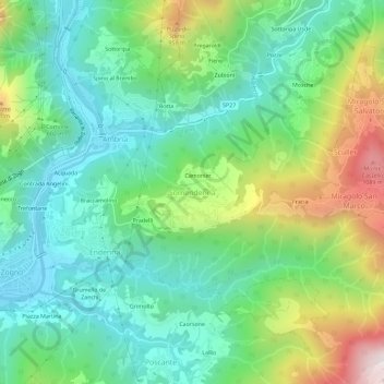 Somendenna topographic map, elevation, terrain