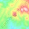 China Peak topographic map, elevation, terrain