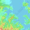 Paihia topographic map, elevation, terrain