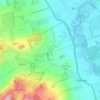 Flodden topographic map, elevation, terrain