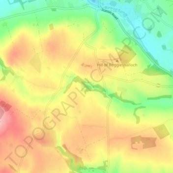 Glenesk topographic map, elevation, terrain