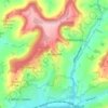 Whiteshill topographic map, elevation, terrain