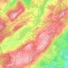 Shongum topographic map, elevation, terrain