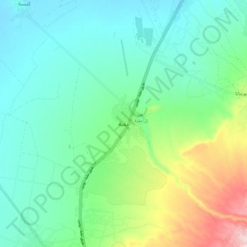 Maqnah topographic map, elevation, terrain