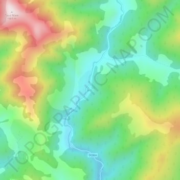 Iedu topographic map, elevation, terrain