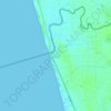 El Aarida topographic map, elevation, terrain