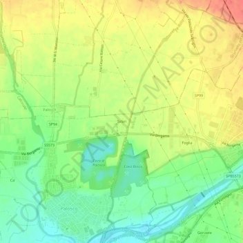 Tolari topographic map, elevation, terrain