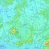 Longhua District topographic map, elevation, terrain