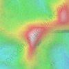 Mont Orohena topographic map, elevation, terrain