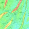 Yongchuan topographic map, elevation, terrain