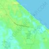 Gong Dato topographic map, elevation, terrain